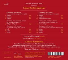 Johann Sebastian Bach (1685-1750): Blockflötenkonzerte BWV 1053,1055,1060, CD