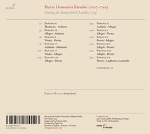 Pietro Domenico Paradies (Paradisi) (1707-1791): Cembalosonaten Nr.1-12 (London 1754), CD