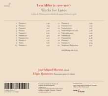 Luys Milan (1500-1561): Musik fur Vihuela, CD