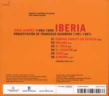 Isaac Albeniz (1860-1909): Iberia (orchestriert von Francisco Guerrero), CD