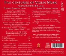Eugene Ysaye (1858-1931): Five Centuries of Violin Music, CD