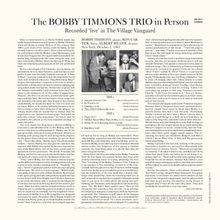 Bobby Timmons (1935-1974): In Person (remastered) (180g) (Limited Edition), LP