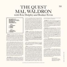 Mal Waldron (1926-2002): The Quest (remastered) (180g) (Limited Edition) (mono &amp; stereo), LP