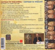 Eduardo Paniagua (geb. 1952): Cantigas De Inglaterra (Digipack, CD