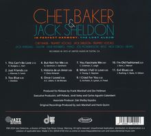 Chet Baker &amp; Jack Sheldon: In Perfect Harmony: The Lost Studio Album, CD