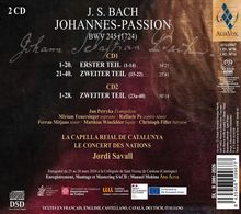 J. S. Bach, Johannes-Passion, BWV 245 (1724). CD1: Erster und Zweiter Teil. CD2: Zweiter Teil. Jordi Savall.