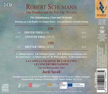 "Robert Schumann: Das Paradies und die Peri, Op. 50. Für Solostimmen, Chor und Orchester. Jordi Savall. 2 CD."