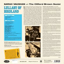 Sarah Vaughan (1924-1990): Lullaby Of Birdland (180g) (Limited Numbered Edition) +1 Bonus Track, LP