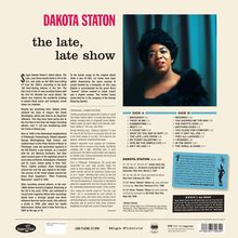 Dakota Staton (1930-2007): The Late, Late Show (180g) (Limited Numbered Edition) (2 Bonus Tracks), LP