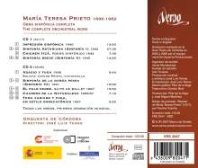 Maria Teresa Prieto (1896-1982): Sämtliche Orchesterwerke, 2 CDs