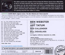 Art Tatum &amp; Ben Webster: Ben Webster &amp; Art Tatum Quartet (+ 5 Bonus Tracks), CD