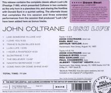 John Coltrane (1926-1967): Lush Life, CD