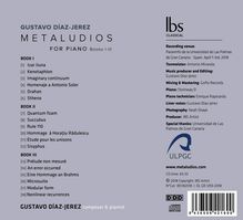 Gustavo Diaz-Jerez (geb. 1970): Metaludios Heft I-III, CD