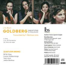 Johann Sebastian Bach (1685-1750): Goldberg-Variationen BWV 988 für Streichquartett, CD
