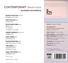 Alejandro Bustamante - Contemporary Spanish Violin, CD