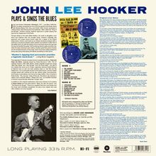 John Lee Hooker: Plays &amp; Sings The Blues (+ 2 Bonustracks) (180g) (Limited Edition), LP