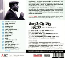 Thelonious Monk (1917-1982): The Thelonious Monk Trio (+9 Bonus Tracks), CD