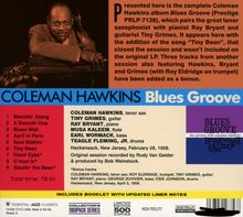 Coleman Hawkins (1904-1969): Blues Groove (+ 3 Bonus Tracks) (Limited Edition), CD