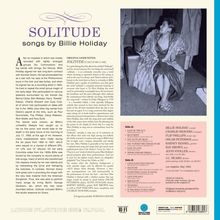 Billie Holiday (1915-1959): Solitude-Songs By Billie Holiday (180g) (Limited Edition) (Blue Vinyl), LP