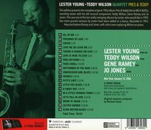 Lester Young &amp; Teddy Willson: Pres &amp; Teddy + 12 Bonus Tracks, CD