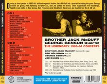 George Benson &amp; Brother Jack McDuff: The Legendary 1963 - 1964 Concerts (Limited Edition), 2 CDs