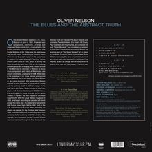 Oliver Nelson (1932-1975): The Blues And The Abstract Truth (180g) (Audiophile Vinyl) (+2 Bonustracks), LP