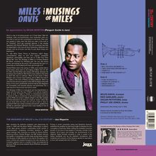 Titel: "Miles Davis: The Musings of Miles". Ein Bild von Miles Davis, Text über seine Musik und Jazzkritiken.