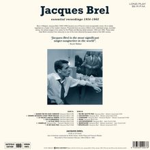 Jacques Brel (1929-1978): Essential Recordings 1954-1962 (180g) (Limited Edition), LP