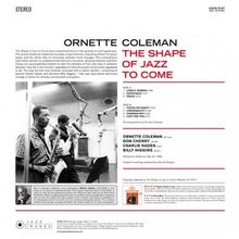 Ornette Coleman (1930-2015): Shape Of Jazz To Come (180g) (Limited Edition), LP