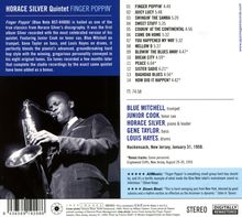Horace Silver (1933-2014): Finger Poppin' (Jazz Images) (Limited Edition), CD