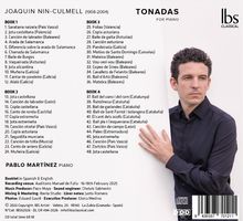 Tonadas für Klavier von Joaquín Nin-Culmell, gespielt von Pablo Martínez. Enthält vier Bücher mit verschiedenen Titeln.