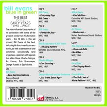 Bill Evans (Piano) (1929-1980): Blue In Green: The Best Of The Early Years, 10 CDs