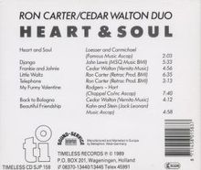 Ron Carter &amp; Cedar Walton: Heart &amp; Soul, CD