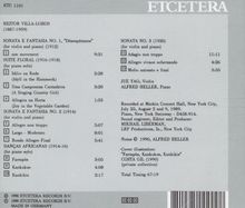 Heitor Villa-Lobos (1887-1959): Sonaten f.Violine &amp; Klavier Nr.1-3, CD