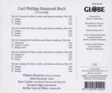 Carl Philipp Emanuel Bach (1714-1788): Triosonaten Wq.143,146,147,150,162, CD