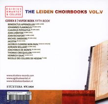 De Leidse Koorboeken Vol.5 (Leiden Choirbooks Codex E), 2 CDs