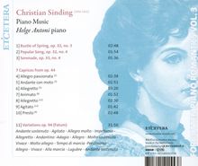 Christian Sinding (1856-1941): Klavierstücke, CD