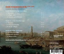 Iwan Khandoschkin (1747-1804): Sonaten für Violine solo op.3 Nr.1-3, CD