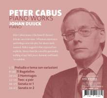 Peter Cabus (1923-2000): Piano Works, CD