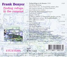 Frank Denyer (geb. 1943): Finding Refuge in the Remains, CD