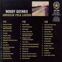 Woody Guthrie: American Folk Legend, 3 CDs