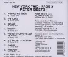 Peter Beets (geb. 1971): New York Trio - Page 3, CD