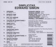 Edward Simon (geb. 1969): Simplicitas, CD