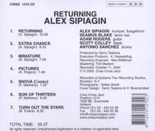 Alex Sipiagin (geb. 1967): Returning, CD