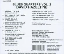 David Hazeltine (geb. 1958): Blues Quarters Vol.2, CD