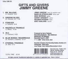 Jimmy Greene (geb. 1934): Gifts And Givers, CD