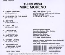 Mike Moreno (geb. 1978): Third Wish, CD