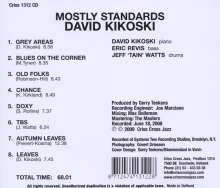 David Kikoski (geb. 1961): Mostly Standards, CD