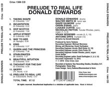 Donald Edwards: Prelude To Real Life, CD