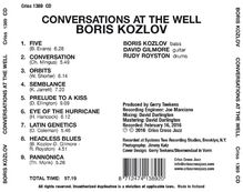 Boris Kozlov: Conversations At The Well, CD